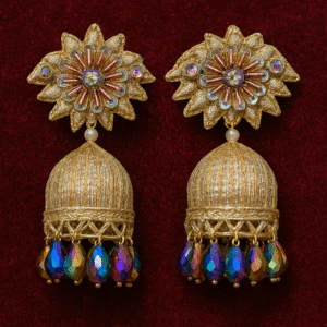 Golden Aura Festive Earrings