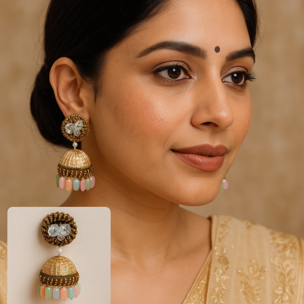 Multi Color Jhumki - Image 3
